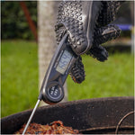 Digital Thermometer and Sleeve Grill Gloves