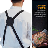 Apron with Magnet and Bottle Opener - Black